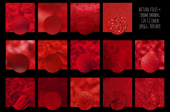 Red metallic foil  textures in Textures - product preview 1