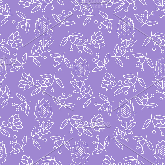Seamless floral patterns in Patterns - product preview 3