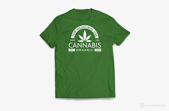 Cannabis Logo Design Template in Logo Templates - product preview 3
