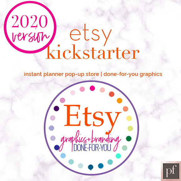 SALE Etsy Kickstarter - 2020 Planner in Stationery Templates - product preview 1