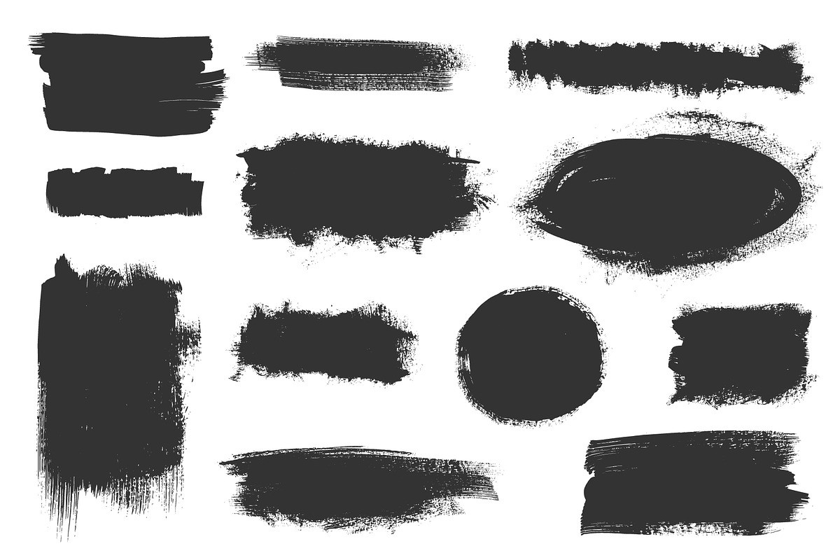 Grungy Ink Textures vector eps 10 in Textures - product preview 8