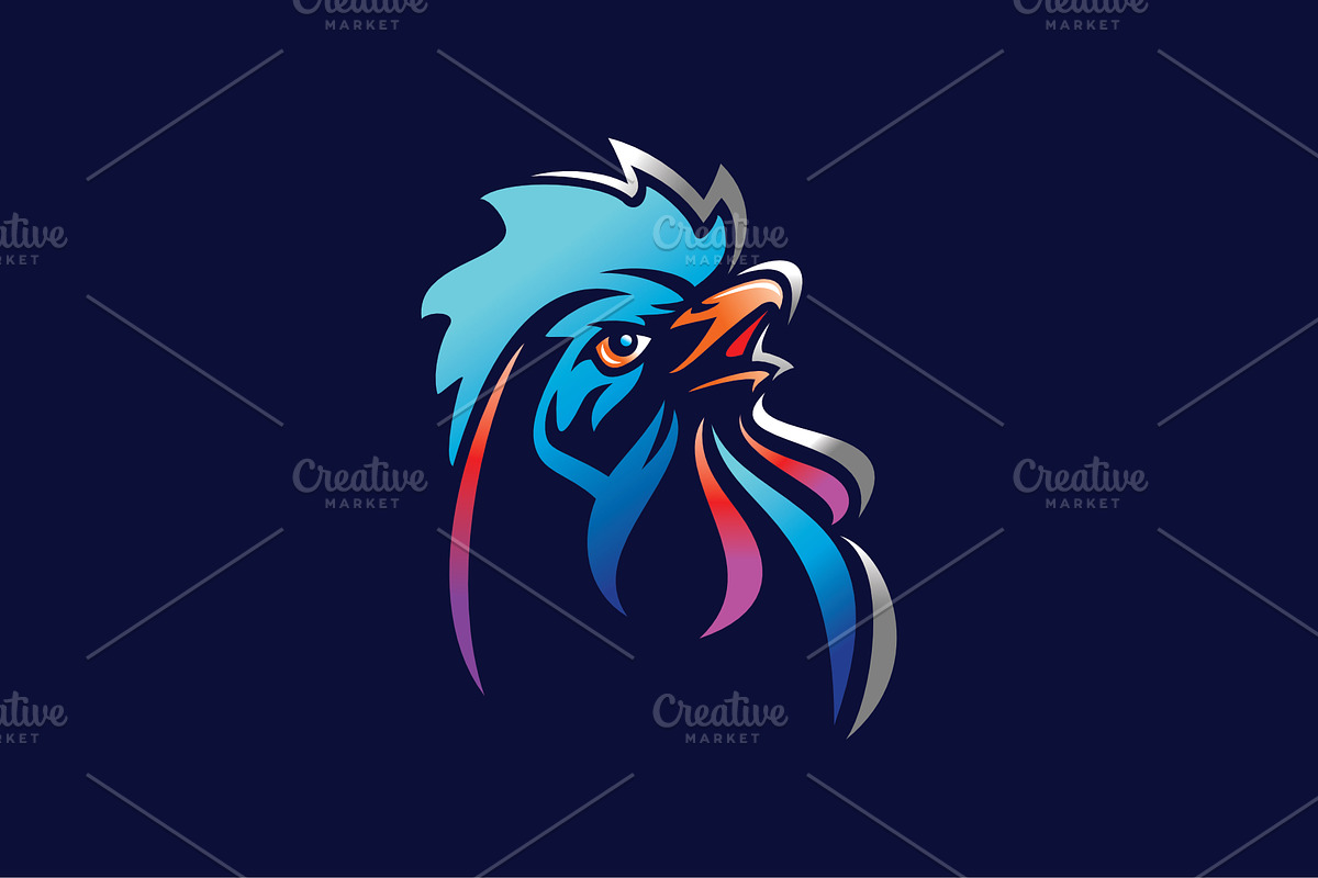 Rooster in Logo Templates - product preview 8
