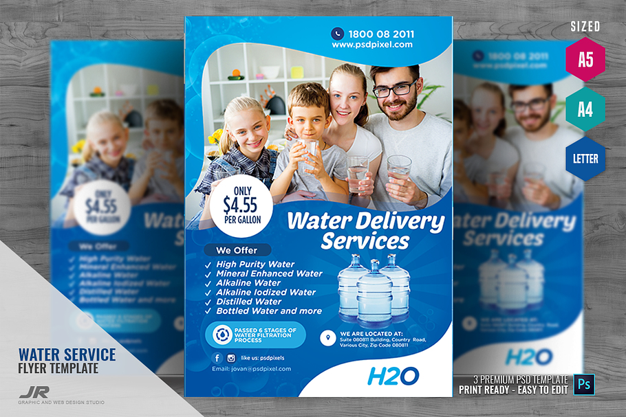Drinking Water Delivery Flyer in Flyer Templates - product preview 8