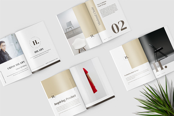 Hilary - Furniture Magazine Template in Brochure Templates - product preview 1