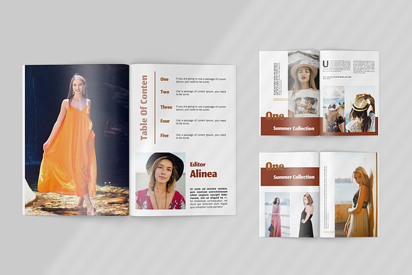 Alinea - Fashion Lookbook Template in Brochure Templates - product preview 1