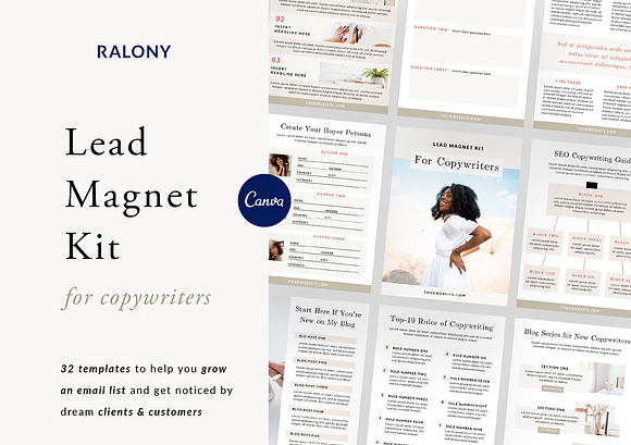 Lead Magnet Kit for Copywriters in Mailchimp Templates - product preview 7