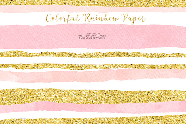 Pink and Gold digital paper