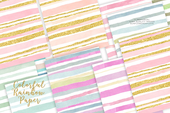 Pink and Gold digital paper in Textures - product preview 1