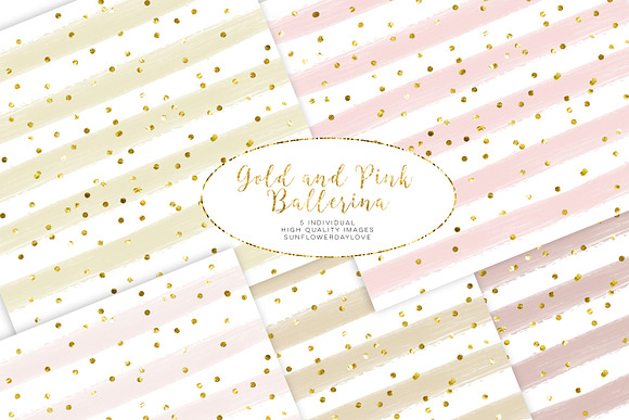 Blush and Gold Watercolor Backdrop, in Textures - product preview 2