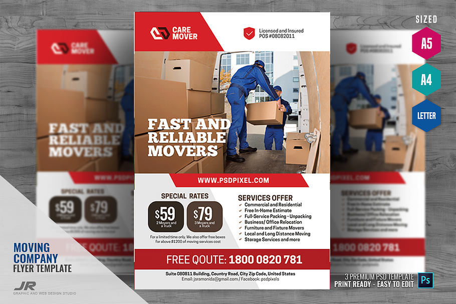 Mover and Logistics Company Flyer