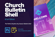 Simple Church Bulletin Shell Bifold