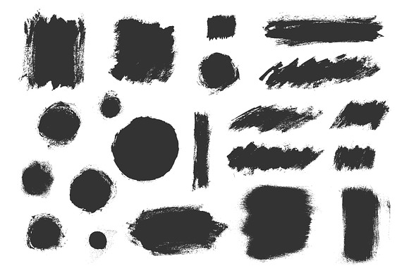 Grungy Ink Textures vector eps 10 in Textures - product preview 1