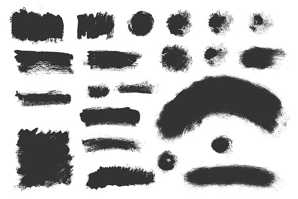 Grungy Ink Textures vector eps 10 in Textures - product preview 3