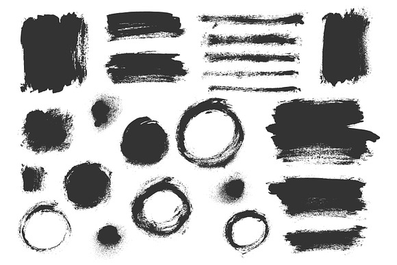 Grungy Ink Textures vector eps 10 in Textures - product preview 4