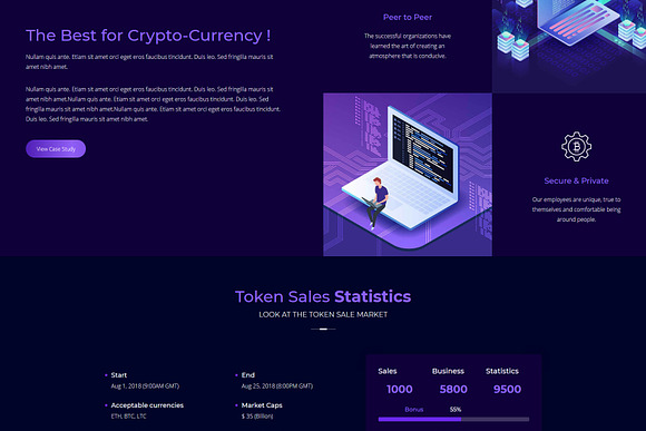 Cryptoken - Cryptocurrency WP Theme in WordPress Commerce Themes - product preview 5