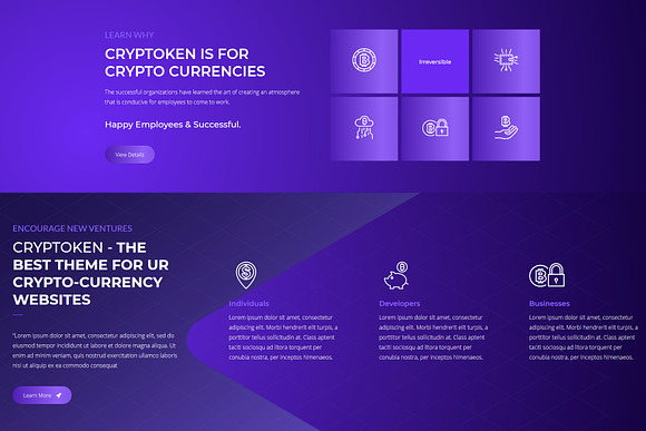Cryptoken - Cryptocurrency WP Theme in WordPress Commerce Themes - product preview 6