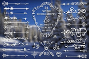 Winter arrows & decor elements set