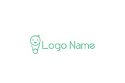 Abstract Green Logo Design