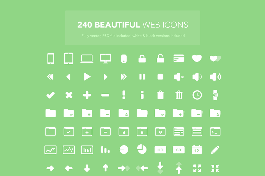 240 Beautiful Web Icons