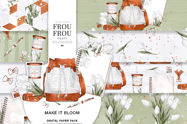 Floral Stationery Tulip Paper Pack