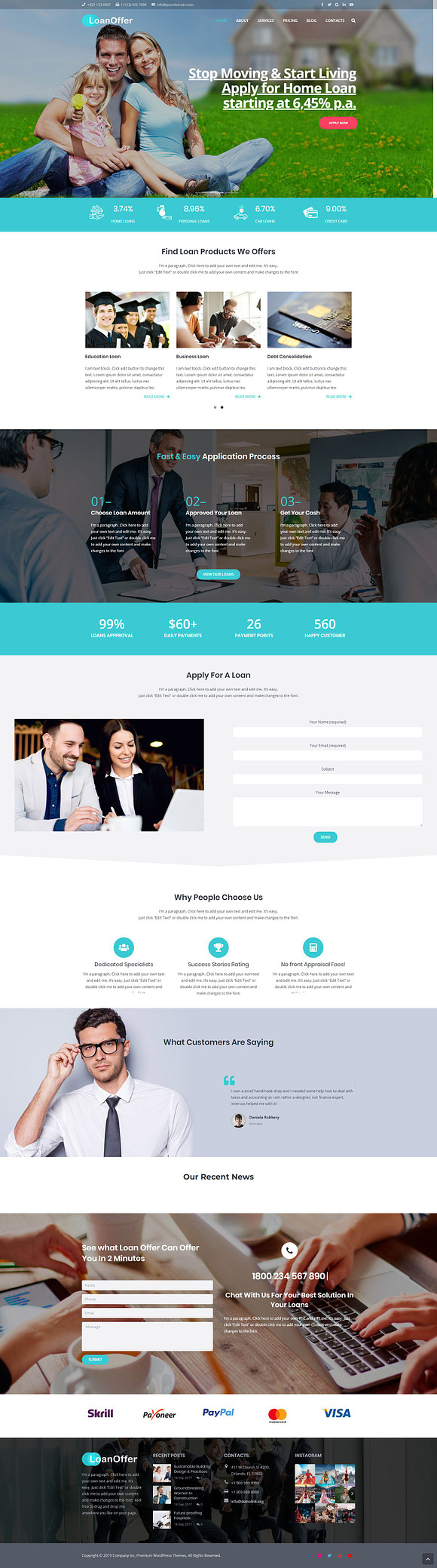 Equanto - Corporate & Business Theme in WordPress Business Themes - product preview 5