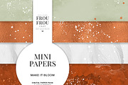 Copper Gray Spring Mini Papers