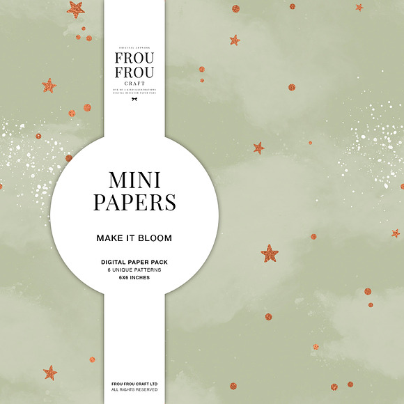 Copper Gray Spring Mini Papers in Patterns - product preview 1