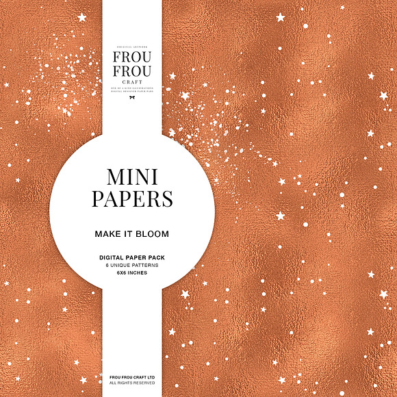 Copper Gray Spring Mini Papers in Patterns - product preview 4
