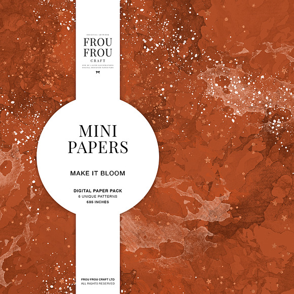 Copper Gray Spring Mini Papers in Patterns - product preview 5