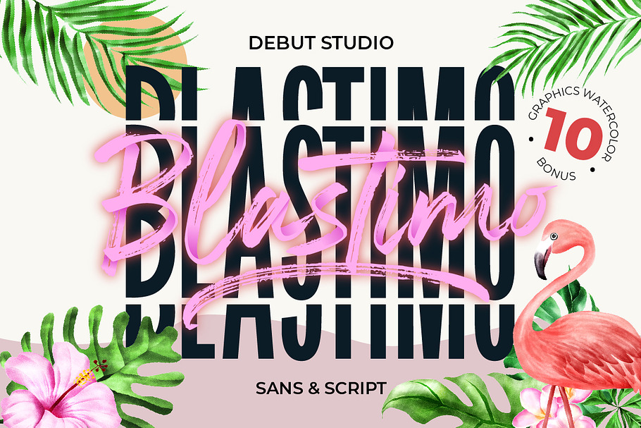 BLASTIMO // Sans & Script in Display Fonts - product preview 8