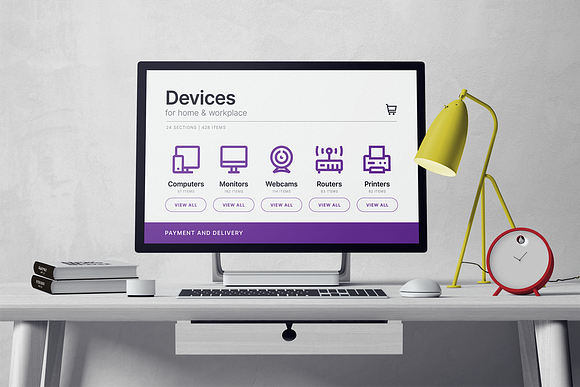 Devices — Workplace in Icons - product preview 4