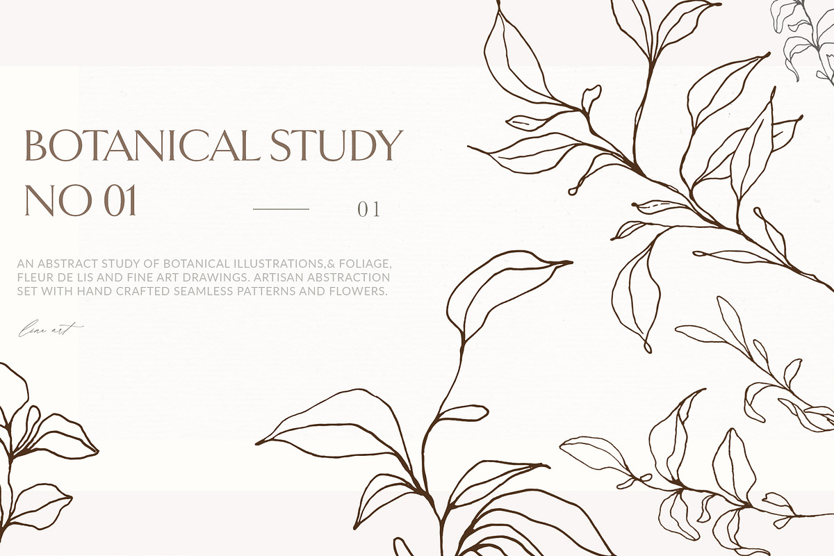 Abstract Fine Art Botanical Study in Illustrations - product preview 8