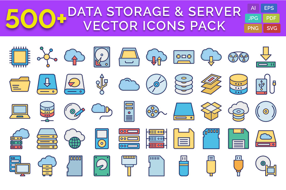 500+ Data Storage & Server Icons