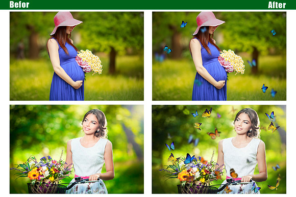 60 Butterfly Overlays Photoshop in Add-Ons - product preview 1