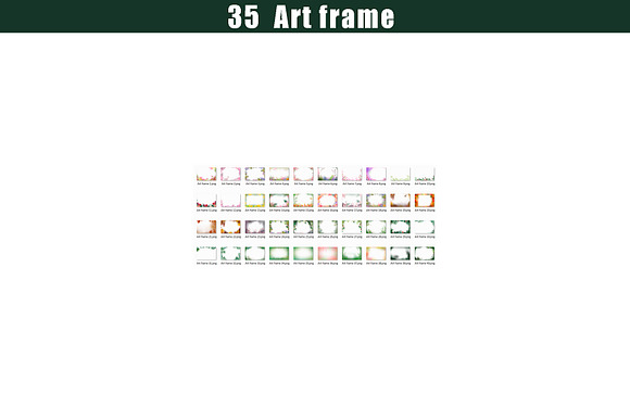 35 Art frame, flower painted in Add-Ons - product preview 3