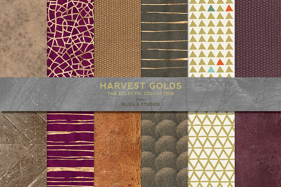 Harvest Golden Patterns & Textures