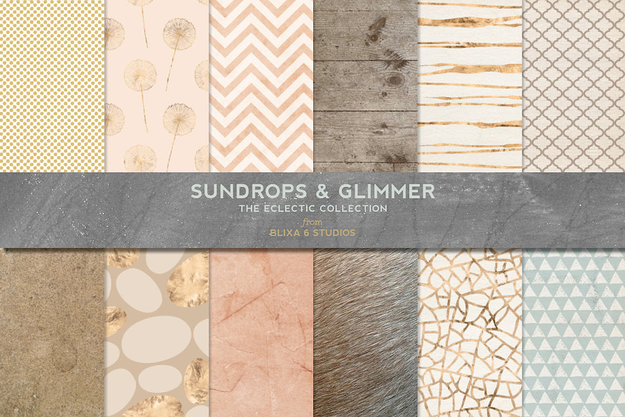 Sundrops & Gold Glimmer Textures