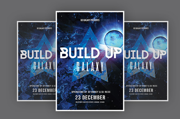 Build Up Galaxy Flyer in Flyer Templates - product preview 1