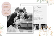 PSD Wedding Photo Card Template #5