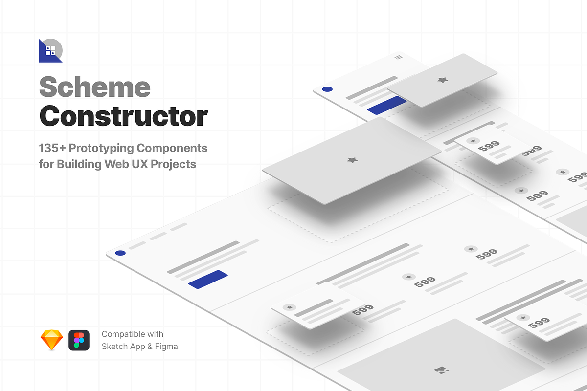 Scheme Constructor in Wireframe Kits - product preview 8