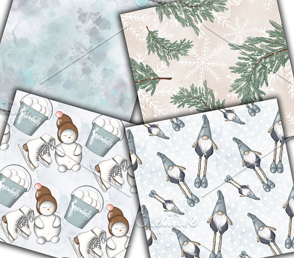 Cuddle Weather Clipart & Patterns in Illustrations - product preview 10