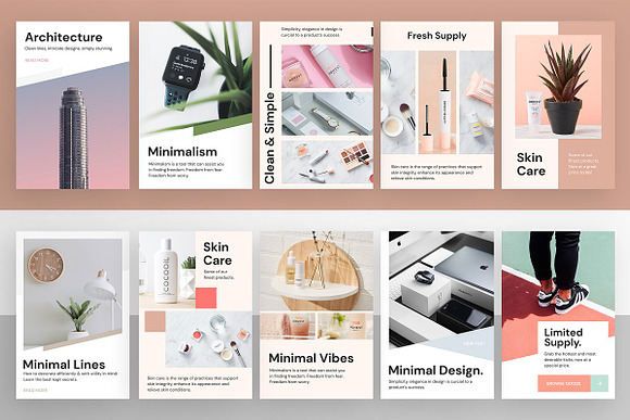 130 Insta Templates 1 Awesome Bundle in Instagram Templates - product preview 6