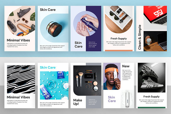 130 Insta Templates 1 Awesome Bundle in Instagram Templates - product preview 7
