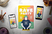 Rave Party Flyer Set