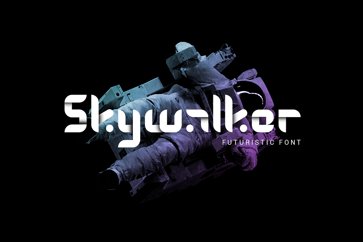 Skywalker - Futuristic in Display Fonts - product preview 8