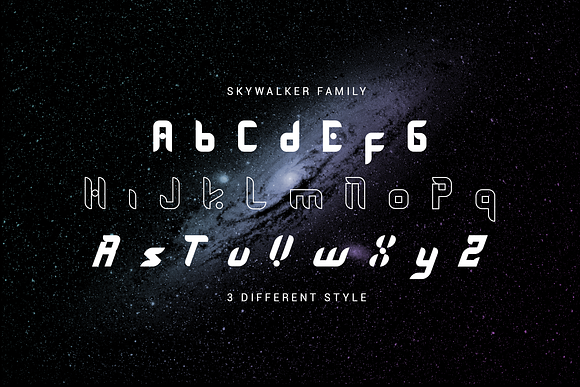 Skywalker - Futuristic in Display Fonts - product preview 1