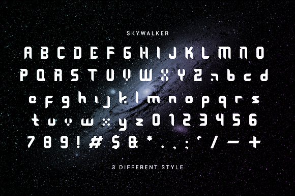 Skywalker - Futuristic in Display Fonts - product preview 3