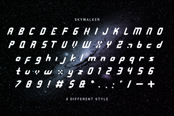 Skywalker - Futuristic in Display Fonts - product preview 5