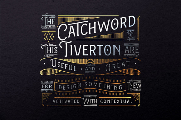 Tiverton Font Trio in Display Fonts - product preview 2