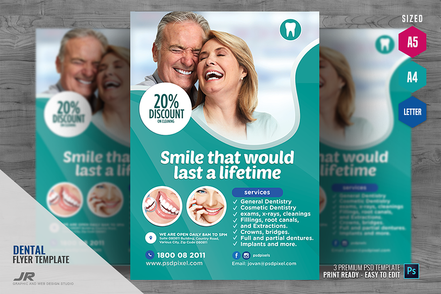 Dentistry Promotional Flyer in Flyer Templates - product preview 8